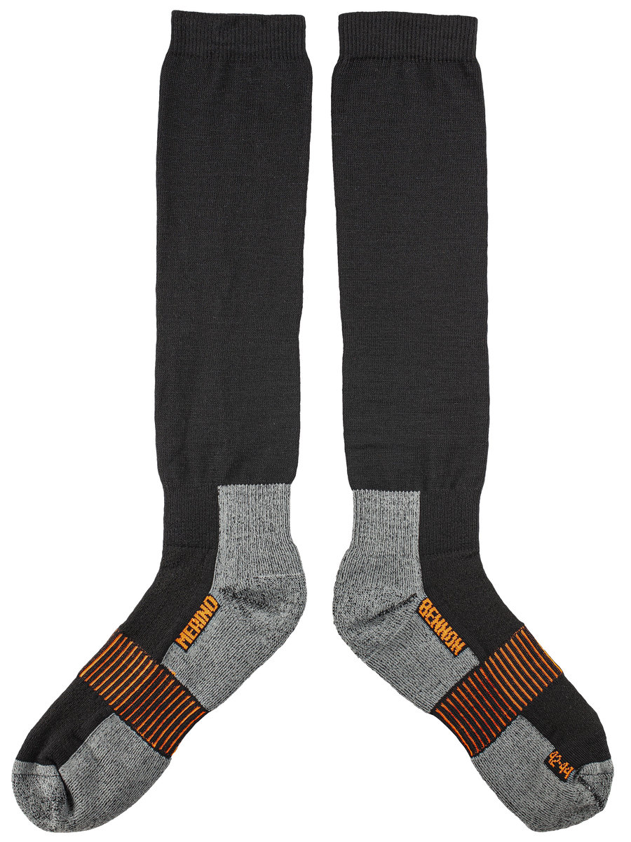 Bennon MERINO TREK Knee Sock Black Ponožky