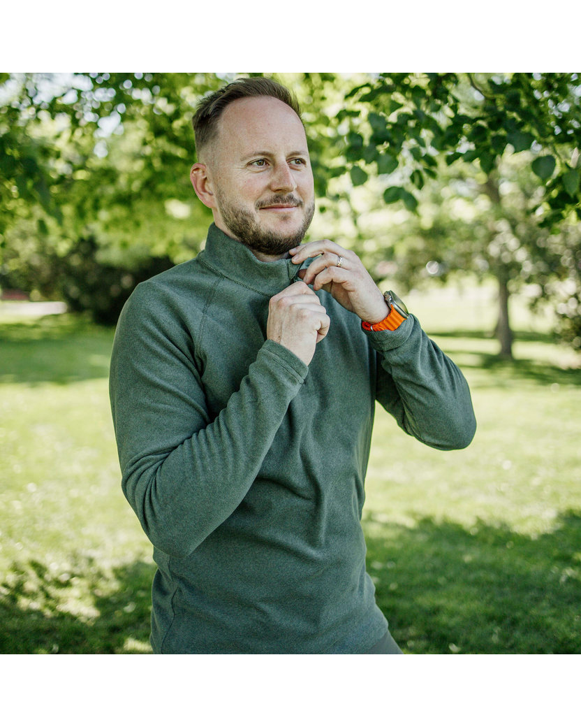 Bennon POLAROS Sweatshirt green Flísová mikina