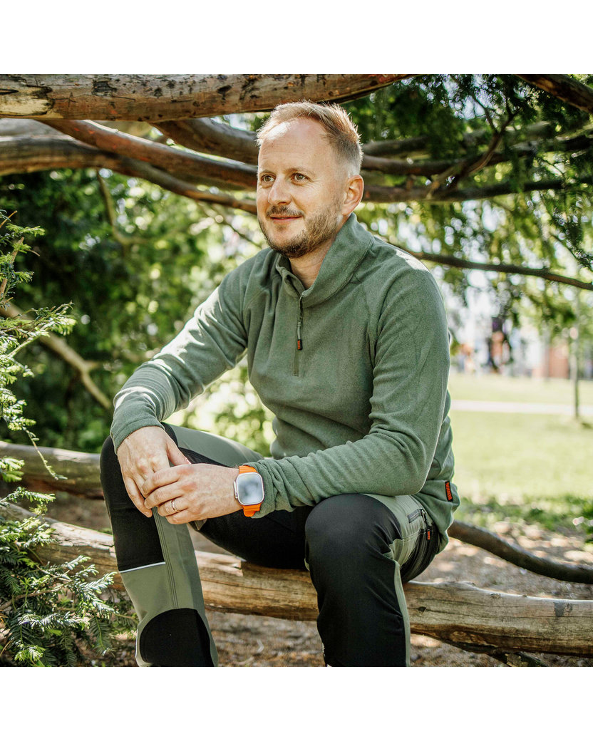 Bennon POLAROS Sweatshirt green Flísová mikina