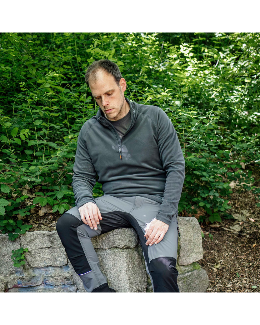 Bennon POLAROS Sweatshirt grey Flísová mikina