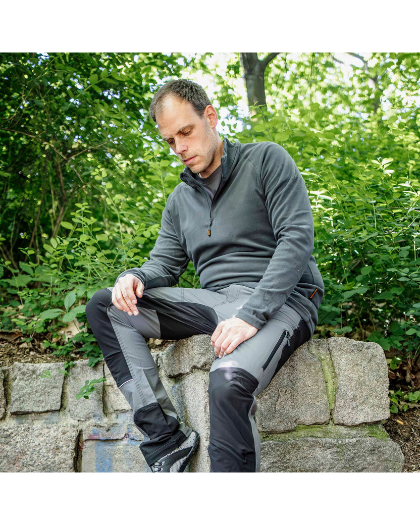 Bennon POLAROS Sweatshirt grey Flísová mikina