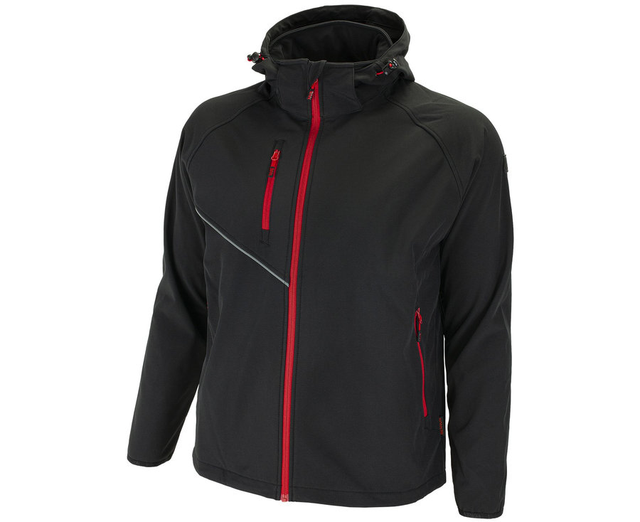 Bennon FORCE Jacket black/red Softshellová bunda