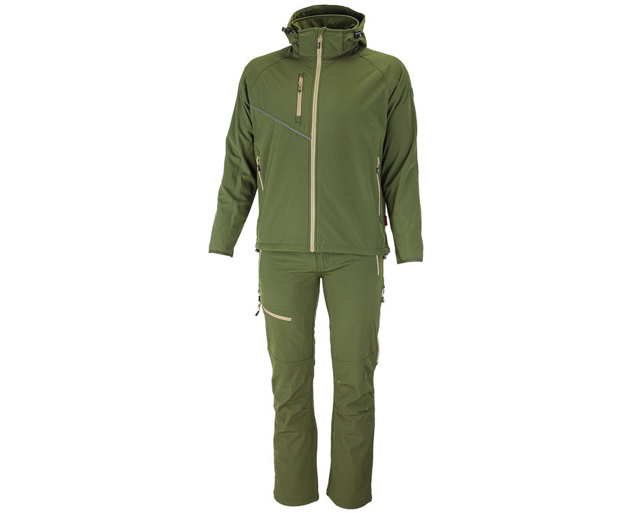Bennon FORCE Jacket green/sand Softshellová bunda