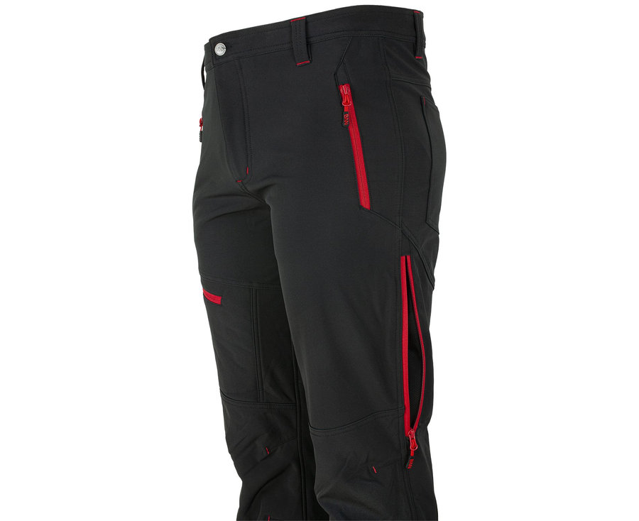 Bennon FORCE Trousers black/red Softshellové nohavice