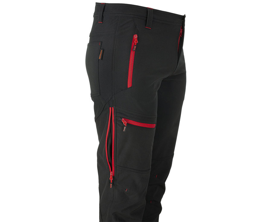 Bennon FORCE Trousers black/red Softshellové nohavice