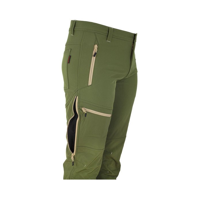 Bennon FORCE Trousers green/sand Softshellové nohavice