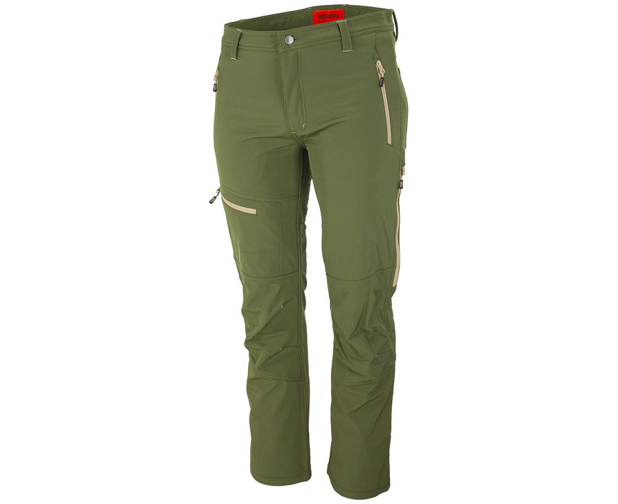 Bennon FORCE Trousers green/sand Softshellové nohavice