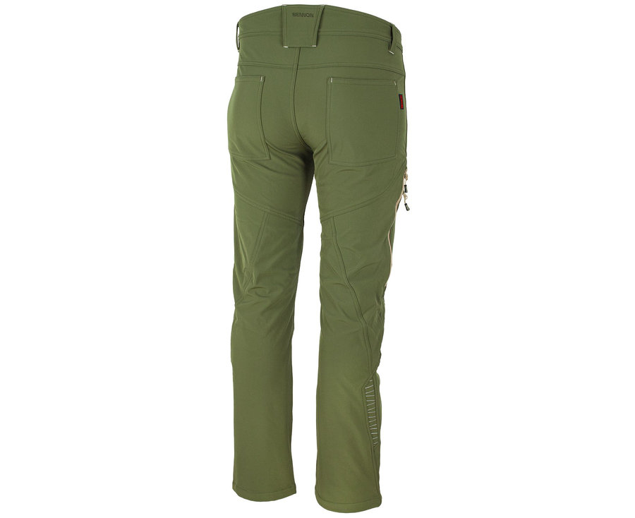 Bennon FORCE Trousers green/sand Softshellové nohavice