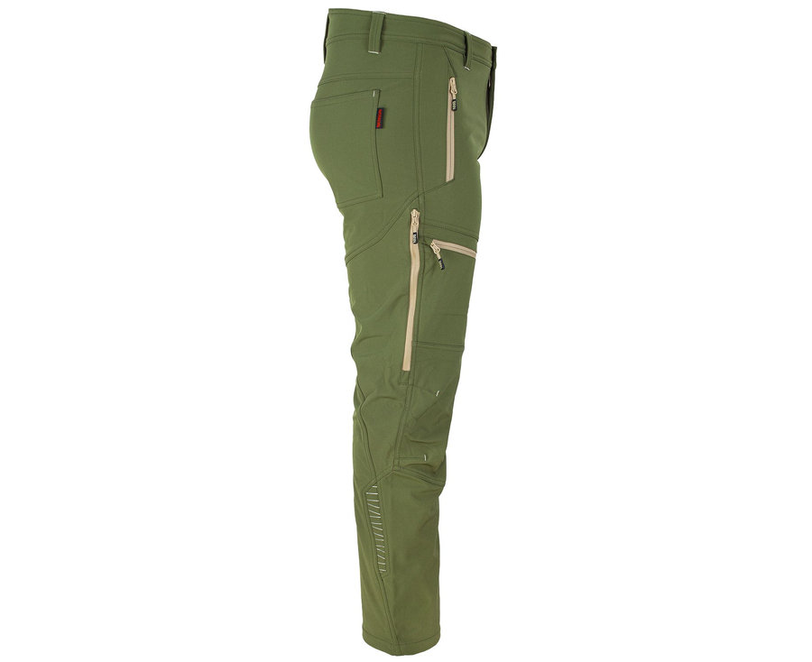 Bennon FORCE Trousers green/sand Softshellové nohavice