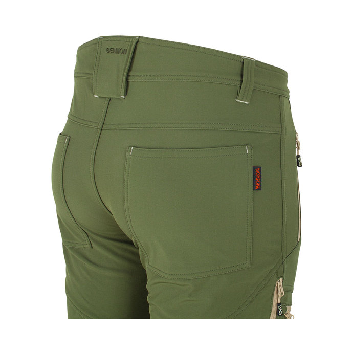 Bennon FORCE Trousers green/sand Softshellové nohavice