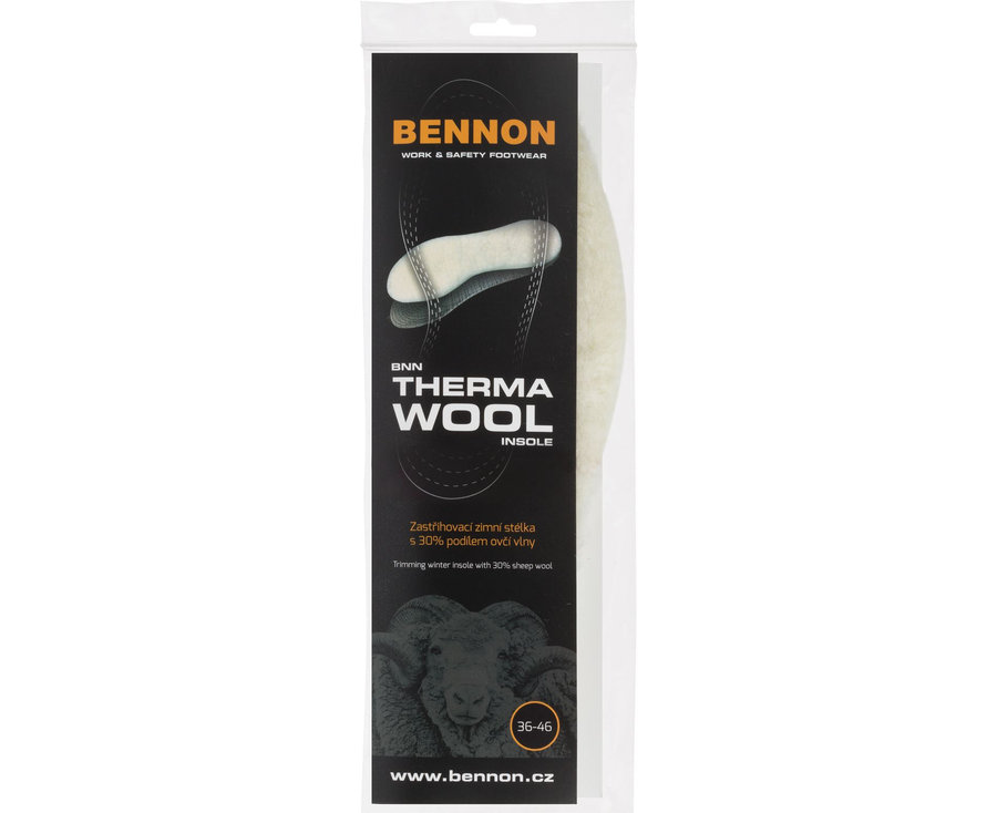 Bennon THERMA Wool Insole 36-46 Stielky
