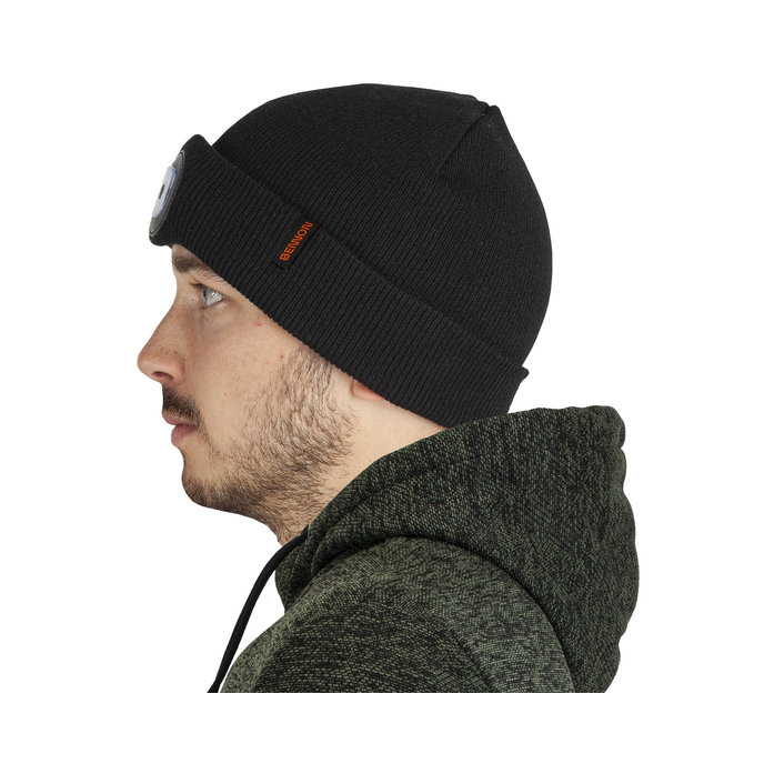 Bennon LUMOS USB LED black čiapka