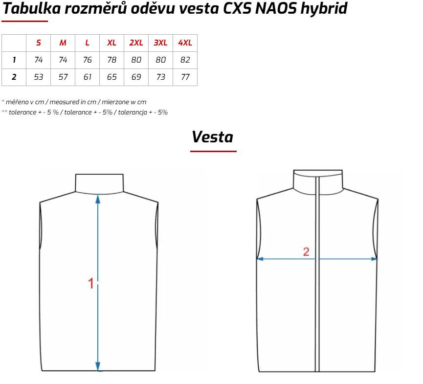 CXS NAOS Pánska hybridná vesta