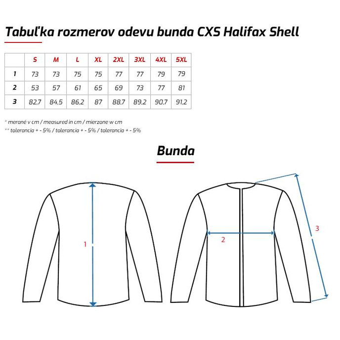 CXS HALIFAX SHELL Pánska výstražná bunda