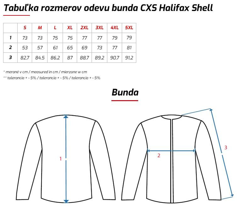 CXS HALIFAX SHELL Pánska výstražná bunda