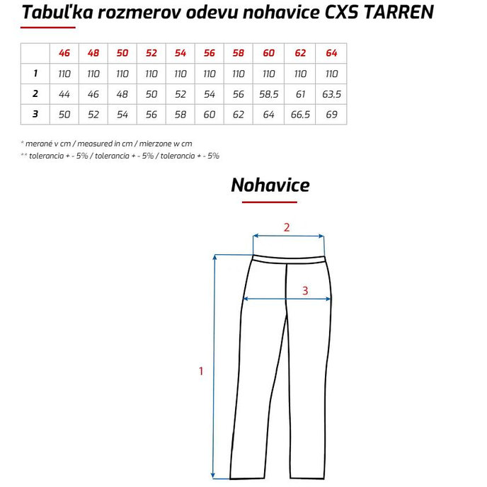 CXS TARREN Pánske pracovné nohavice
