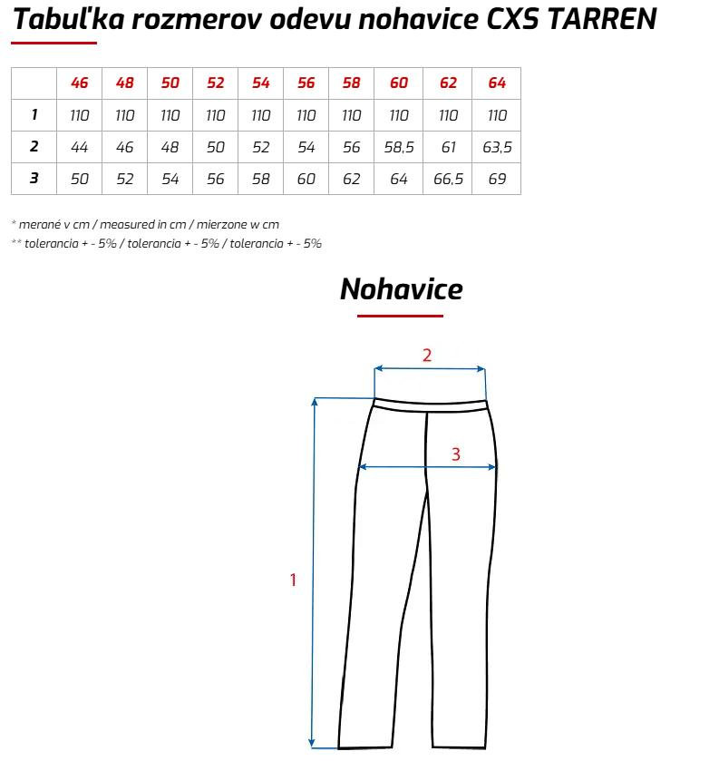 CXS TARREN Pánske pracovné nohavice