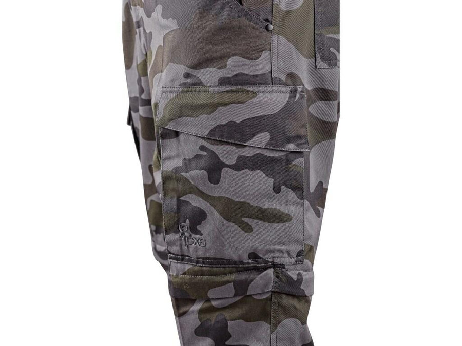 CXS CAMO Pánske maskáčové nohavice 2v1