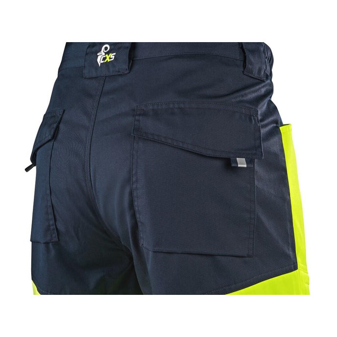 CXS HALIFAX Pánske výstražné nohavice so sieťovinou