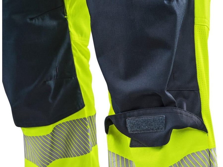 CXS HALIFAX Pánske výstražné nohavice so sieťovinou