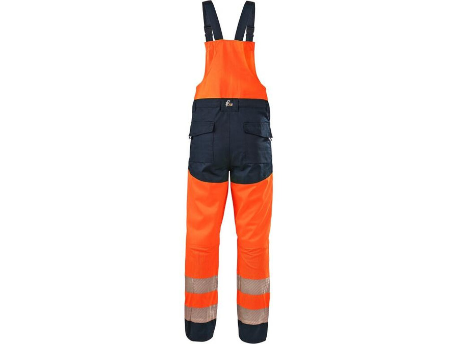 CXS HALIFAX Pánske výstražné nohavice na traky so sieťovinou