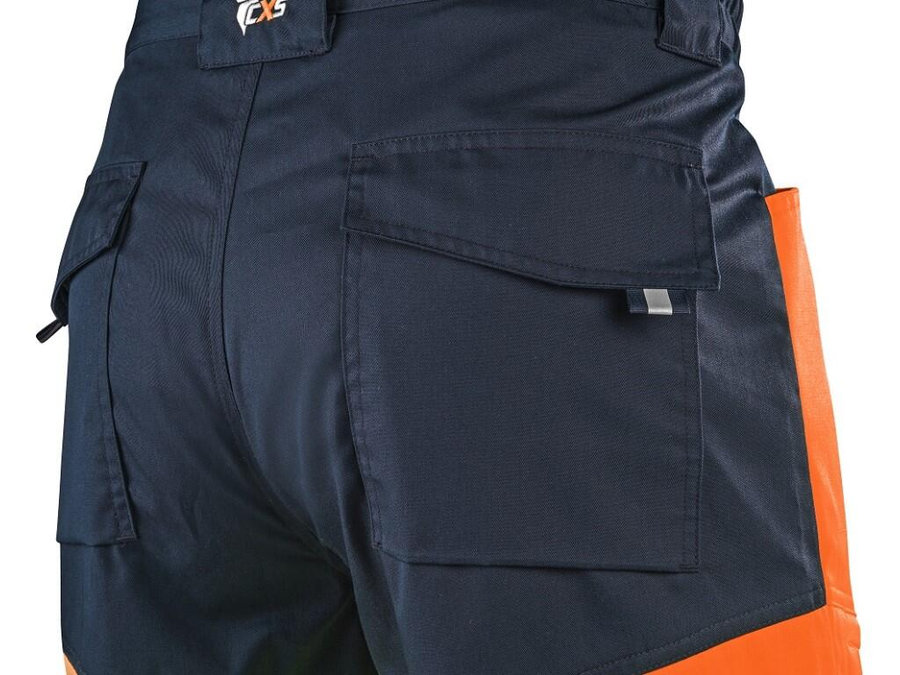 CXS HALIFAX Pánske výstražné nohavice na traky so sieťovinou
