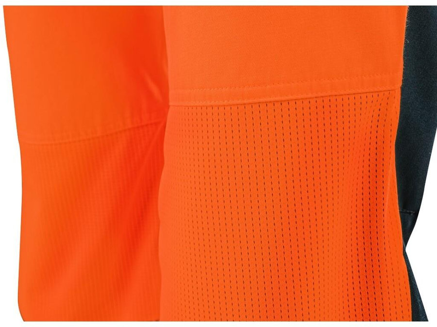 CXS HALIFAX Pánske výstražné nohavice na traky so sieťovinou