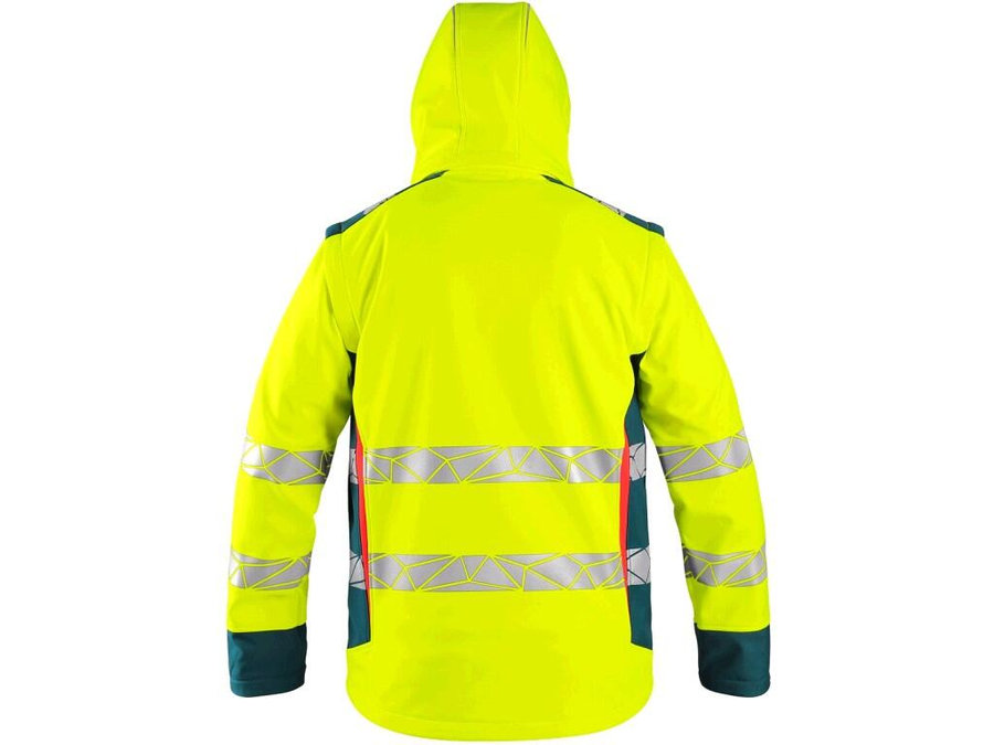 CXS BEDFORD Výstražná softshellová bunda 2v1