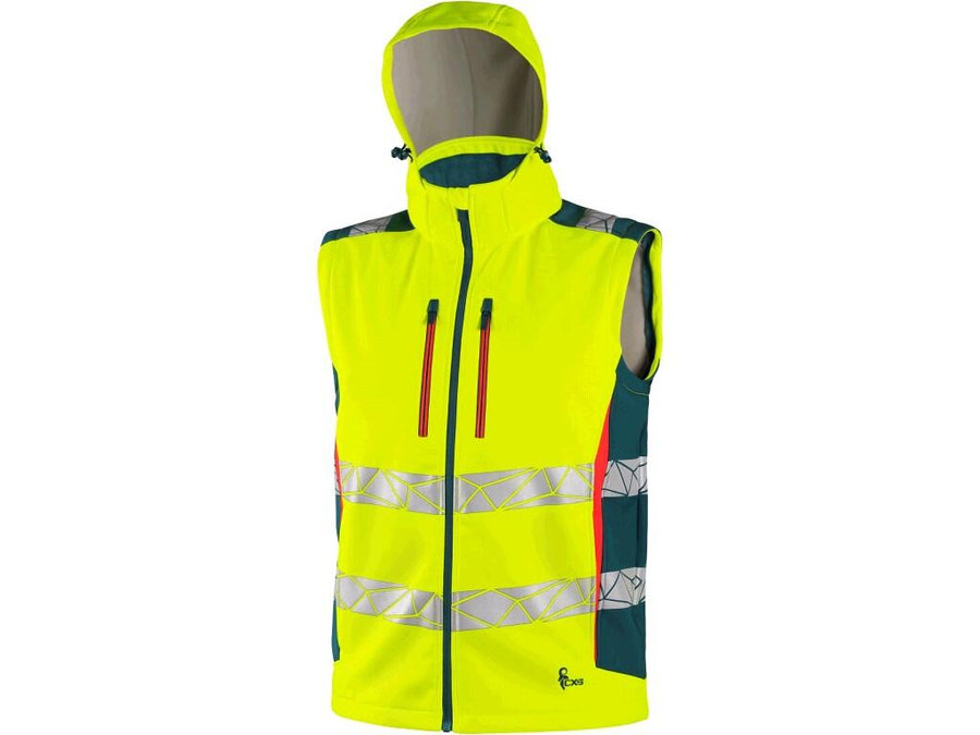 CXS BEDFORD Výstražná softshellová bunda 2v1