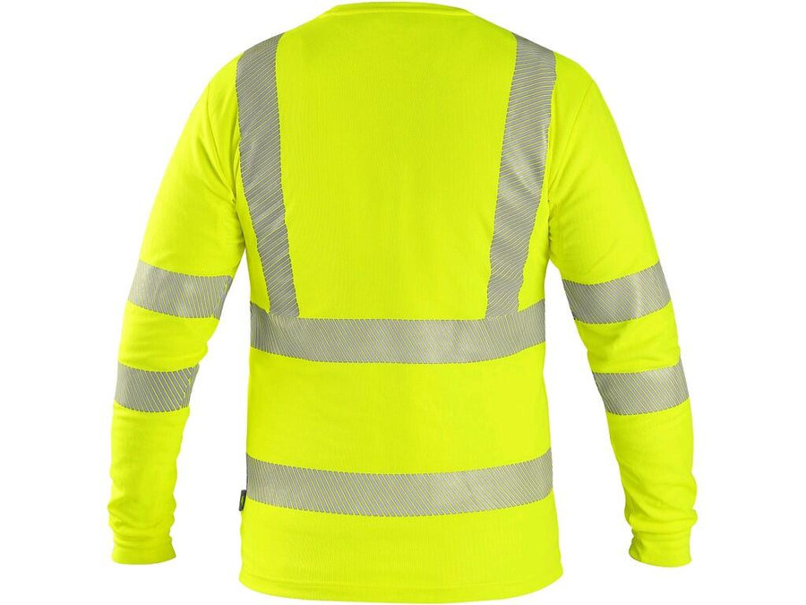CXS OLDHAM Pánske výstražné tričko s dlhým rukávom
