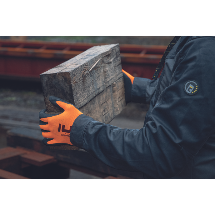 Cerva PALAWAN WINTER HV ORANGE Zateplené reflexné pracovné rukavice s blistrom