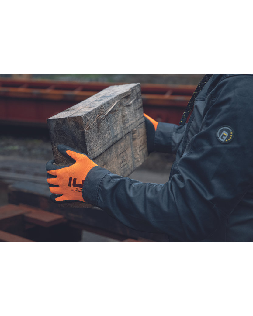 Cerva PALAWAN WINTER HV ORANGE Zateplené reflexné pracovné rukavice s blistrom