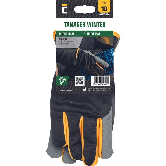 Cerva TANAGER Winter Zateplené pracovné rukavice