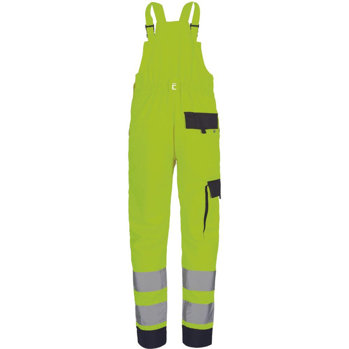 Cerva MAX NEO HV Reflexné montérkové nohavice s náprsenkou