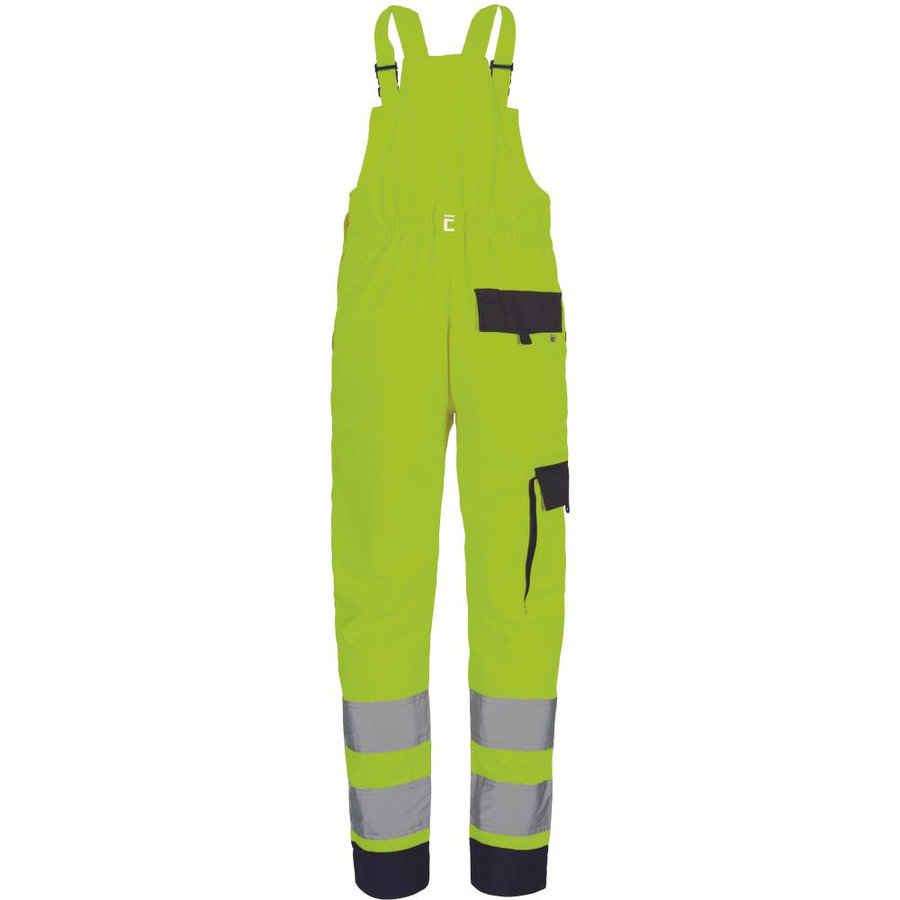 Cerva MAX NEO HV Reflexné montérkové nohavice s náprsenkou