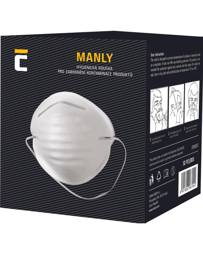 Cerva MANLY R1085 Jednorazový respirátor 50 ks