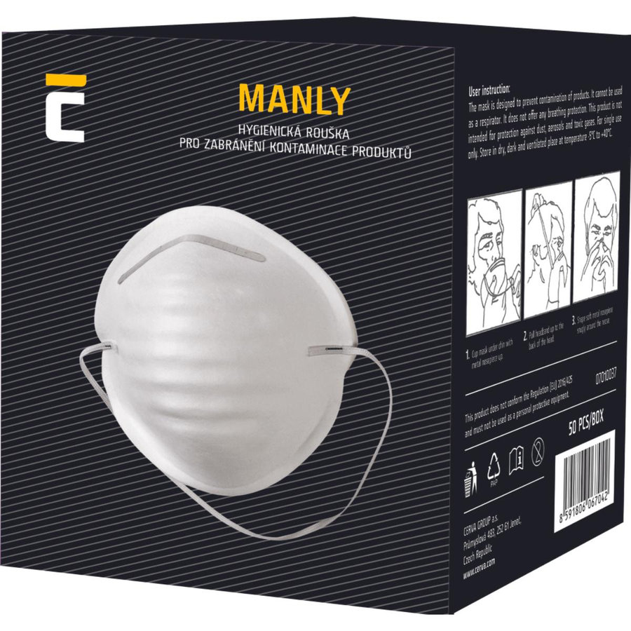 Cerva MANLY R1085 Jednorazový respirátor 50 ks