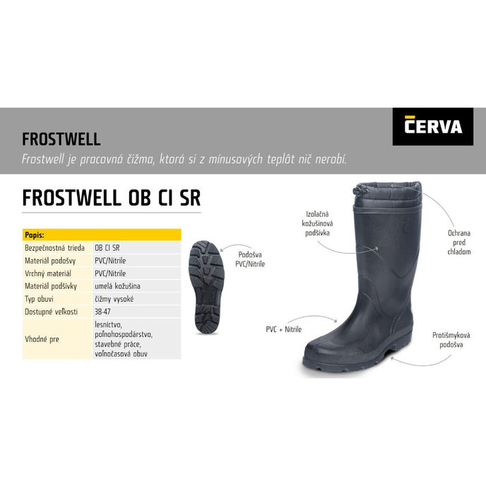 Cerva FROSTWELL Zateplené čižmy