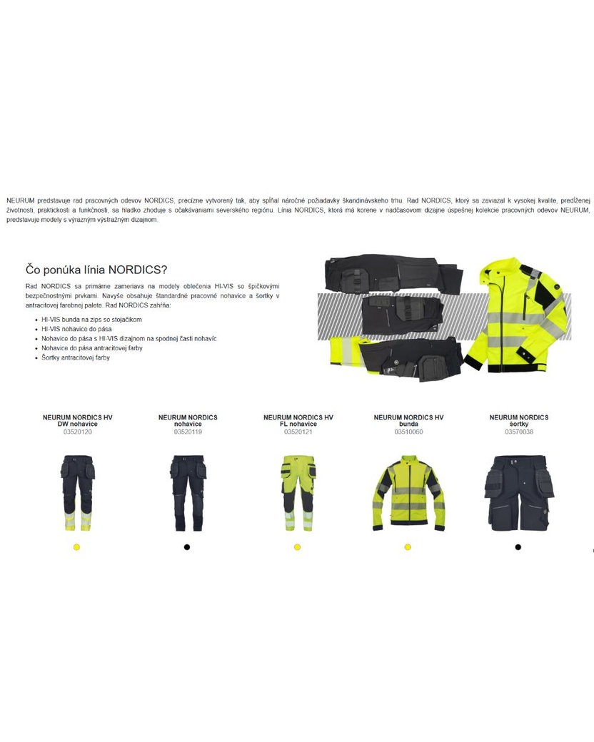 Cerva NEURUM NORDICS Pracovné nohavice