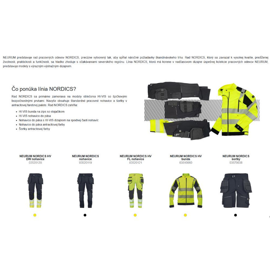 Cerva NEURUM NORDICS Pracovné nohavice