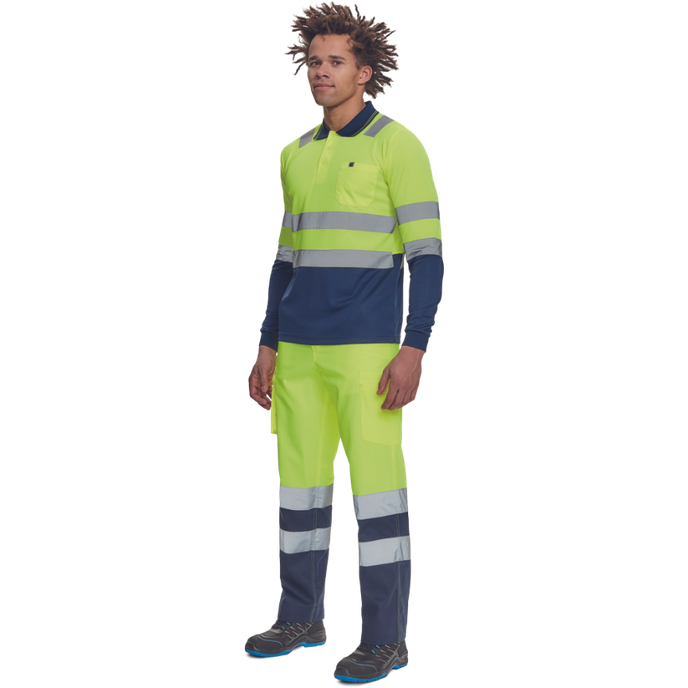 Cerva LEON HV Reflexná polokošeľa s dlhým rukávom