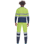 Cerva LEON HV Reflexná polokošeľa s dlhým rukávom