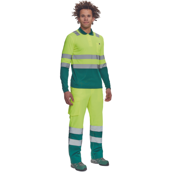 Cerva LEON HV Reflexná polokošeľa s dlhým rukávom