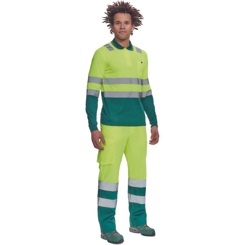 Cerva LEON HV Reflexná polokošeľa s dlhým rukávom