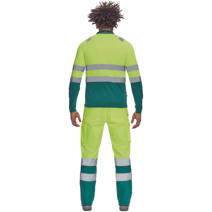 Cerva LEON HV Reflexná polokošeľa s dlhým rukávom