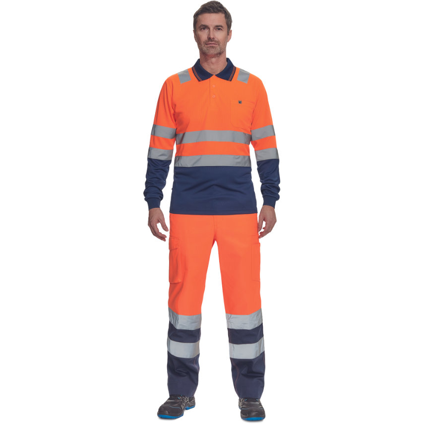 Cerva LEON HV Reflexná polokošeľa s dlhým rukávom