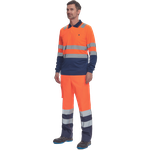 Cerva LEON HV Reflexná polokošeľa s dlhým rukávom