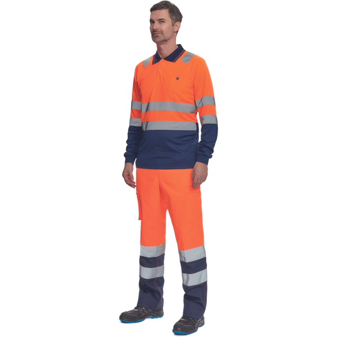 Cerva LEON HV Reflexná polokošeľa s dlhým rukávom