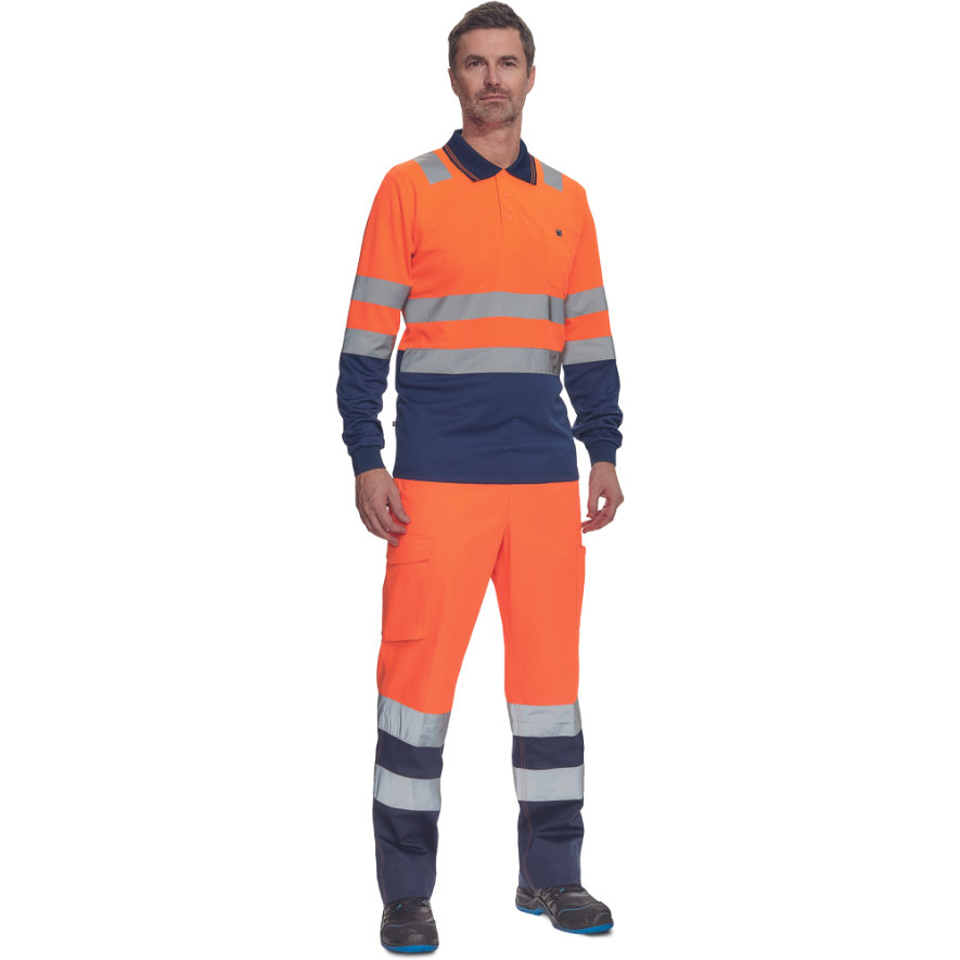 Cerva LEON HV Reflexná polokošeľa s dlhým rukávom