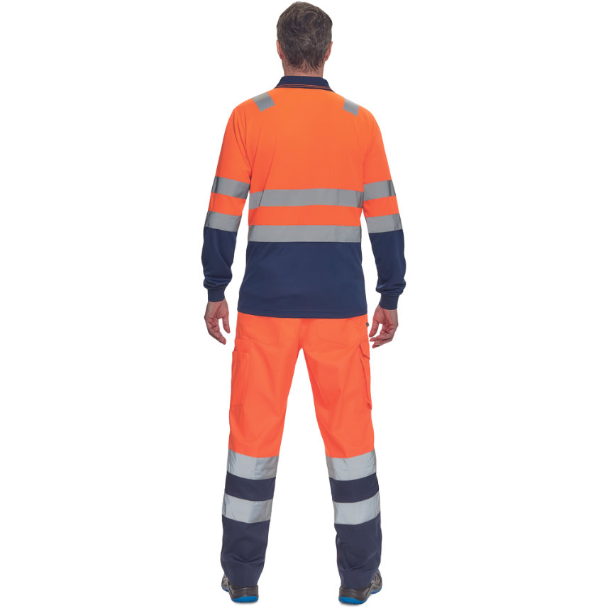 Cerva LEON HV Reflexná polokošeľa s dlhým rukávom